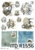 Papier decoupage Wielkanoc, szczęśliwa farma, owce, barany*Easter decoupage paper, happy farm, sheep, rams